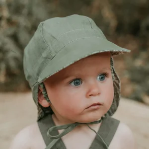 Bedhead Hats Lounger' Baby Reversible Flap Sun Hat-Fern/Moss Online