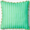 Bonnie & Neil Thin Stripe Jade Cushion Outlet