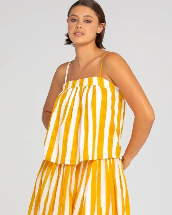Boom Shankar Sami Singlet - Tropical Stripe Sale