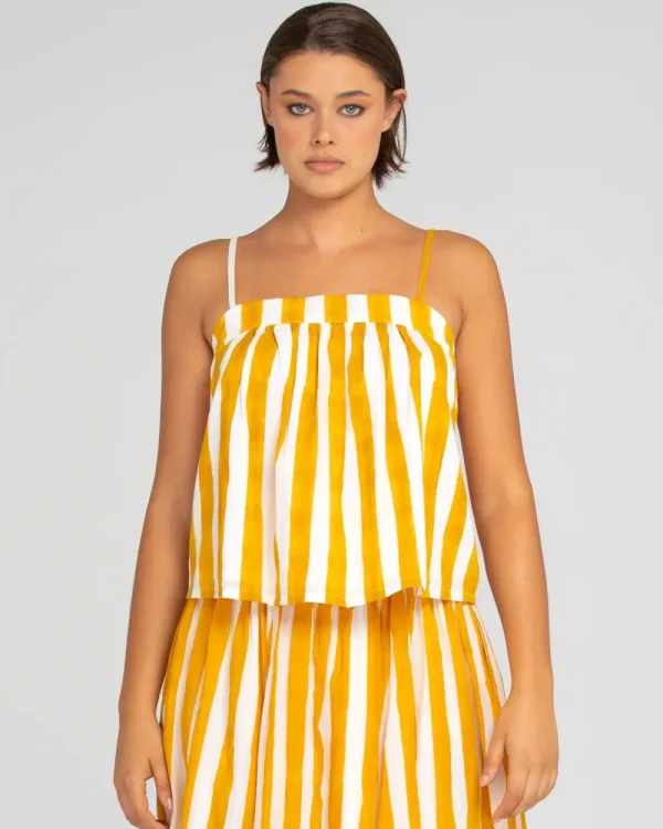 Boom Shankar Sami Singlet - Tropical Stripe Sale