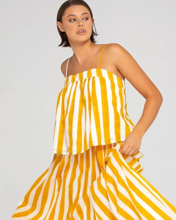 Boom Shankar Sami Singlet - Tropical Stripe Sale