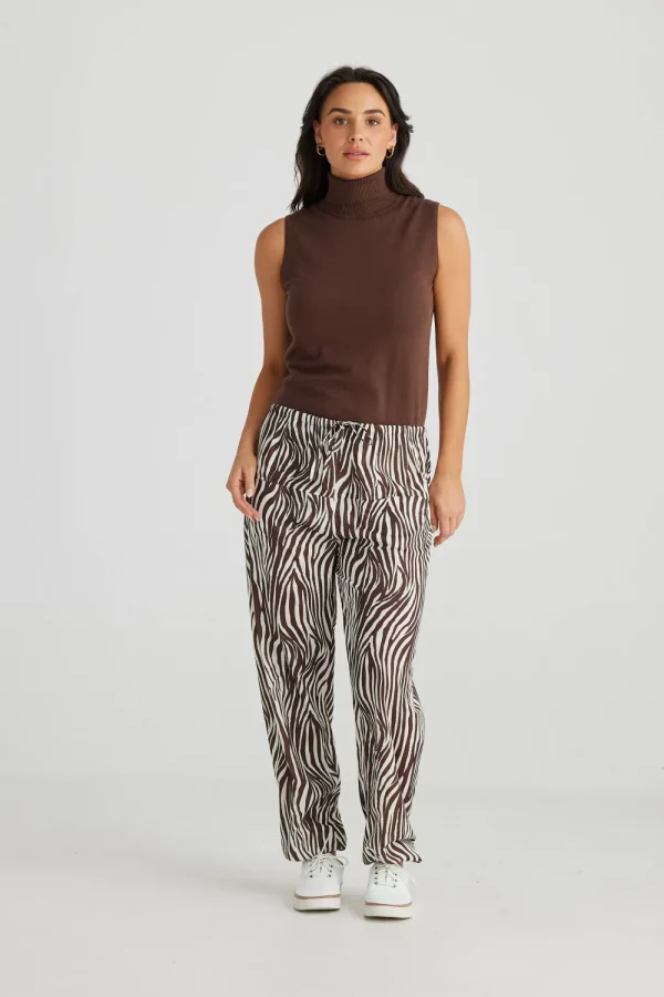 Brave & True Skye Knit Top - Cocao Sale