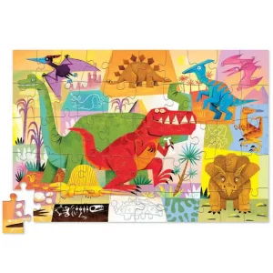 crocodile creek 50 pc Tin Puzzle - Dino World Clearance