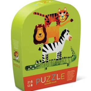 crocodile creek Mini Puzzle 12pc - Jungle Friends Fashion