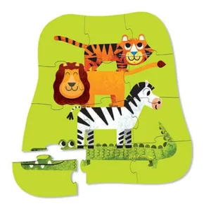 crocodile creek Mini Puzzle 12pc - Jungle Friends Fashion