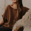 Eb&Ive Eb & Ive Eden Relaxed Top -Tobacco Fashion