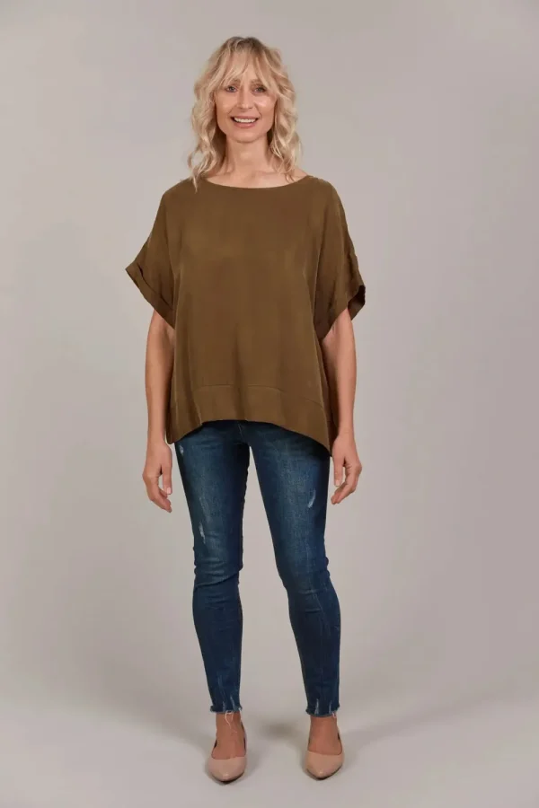 Eb&Ive Eb & Ive Eden Relaxed Top -Tobacco Fashion