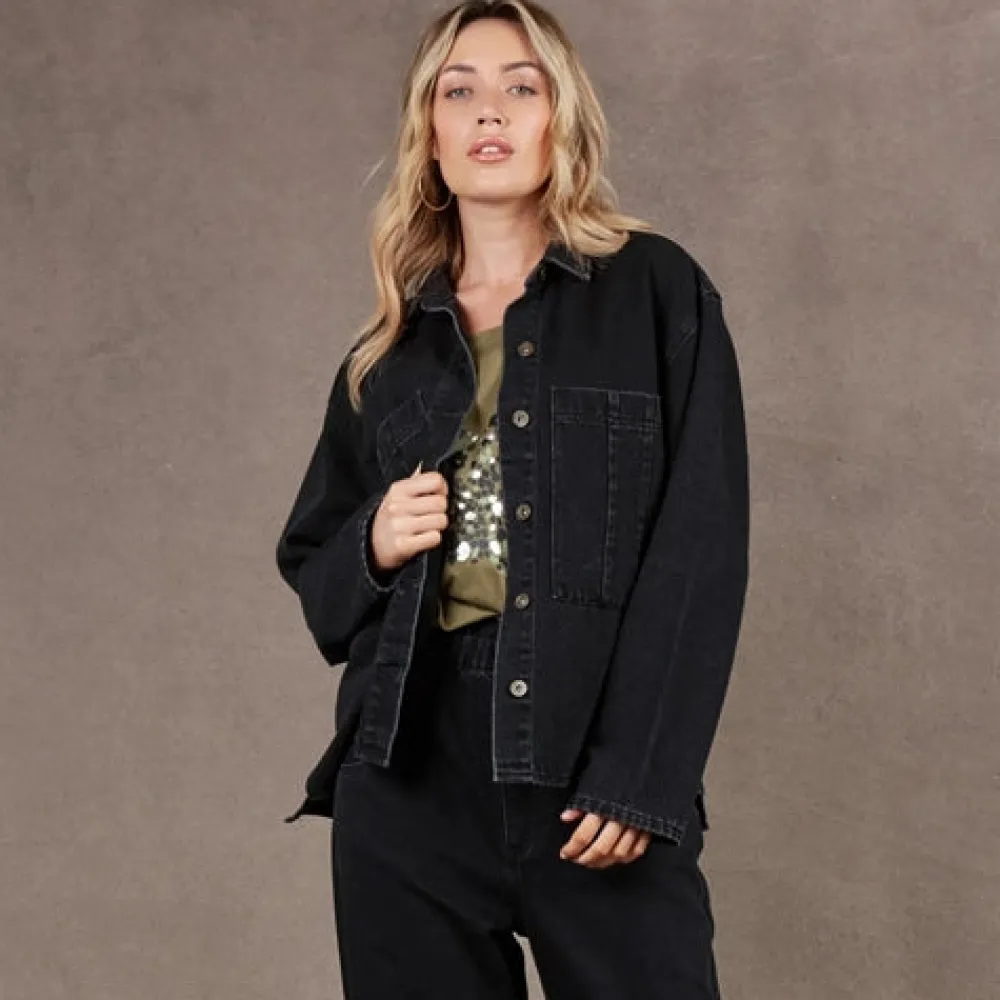 eb__ive_meta_denim_jacket_0.webp Eb&Ive Eb & Ive Meta Denim Jacket - Carbon New