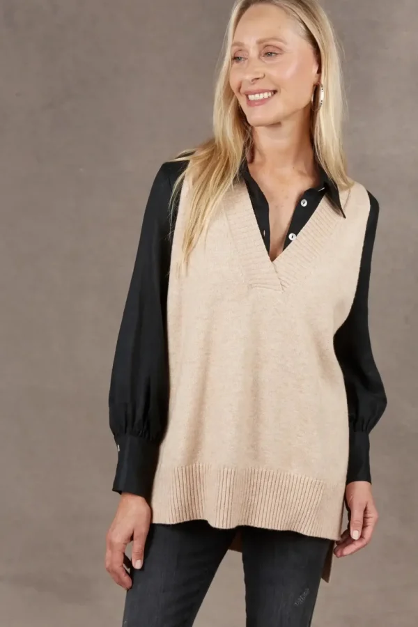 Eb&Ive Eb & Ive Nakako Vest - Oat Online