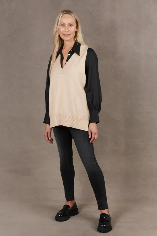 Eb&Ive Eb & Ive Nakako Vest - Oat Online