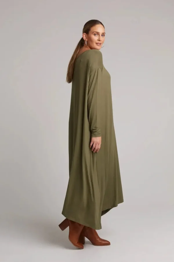 Eb&Ive Eb & Ive Studio Jersey Dress - Fern Hot