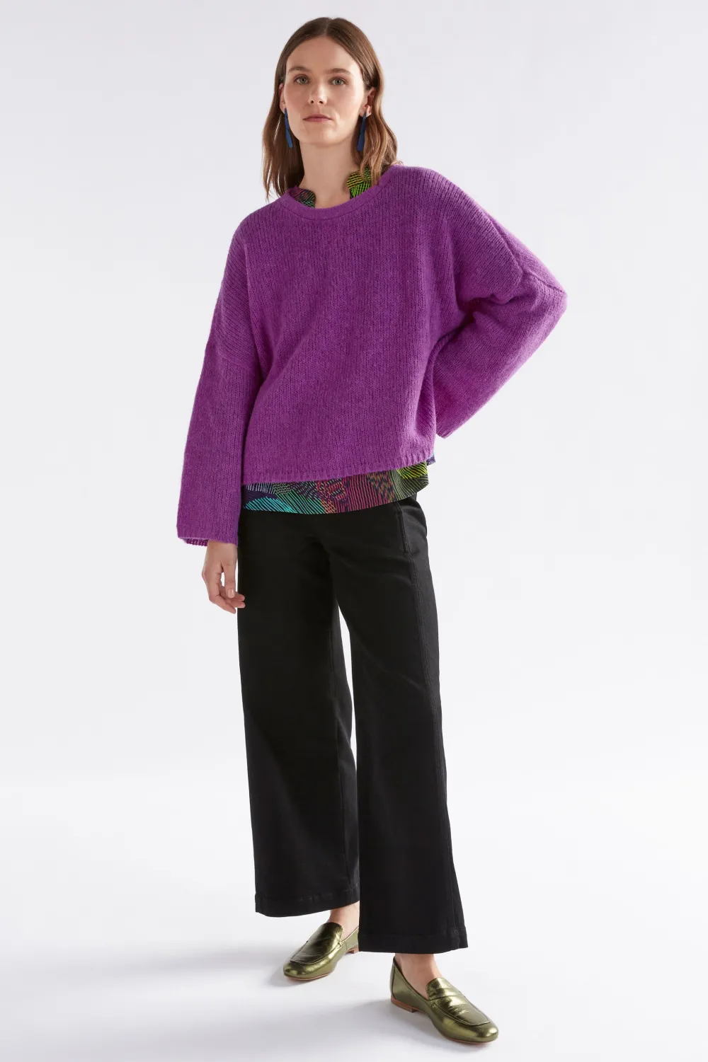 elk_agna_sweater__pink_be_3.webp ELK Agna Sweater - Pink Berry Clearance