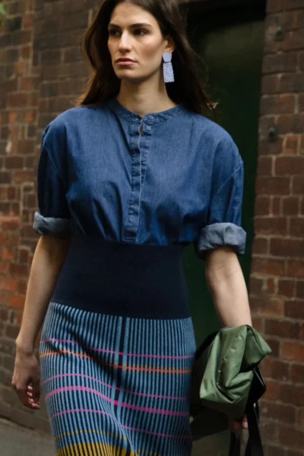 ELK Jins Shirt- Indigo Hot