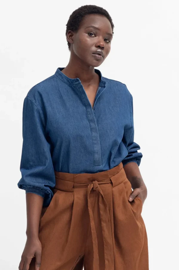 ELK Jins Shirt- Indigo Hot