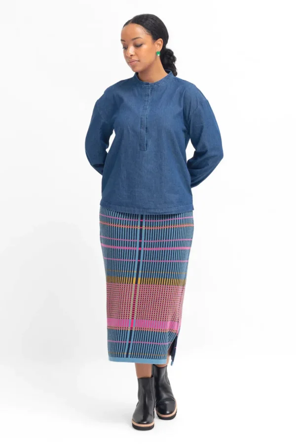 ELK Jins Shirt- Indigo Hot