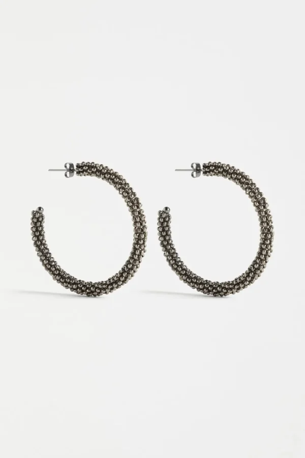 ELK Kolle Hoop Earring- Gunmetal Outlet