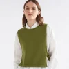 ELK Miraa Knit Vest - Artichoke Sale