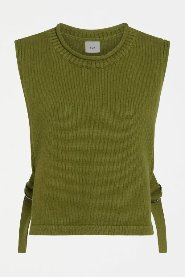 ELK Miraa Knit Vest - Artichoke Sale