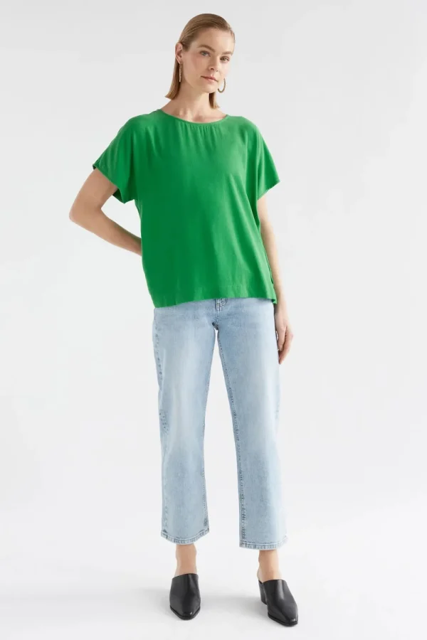 ELK OLYCK TOP - Vine Green Best