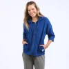 ELM BEACHY ZIP HOODIE - China Blue Hot