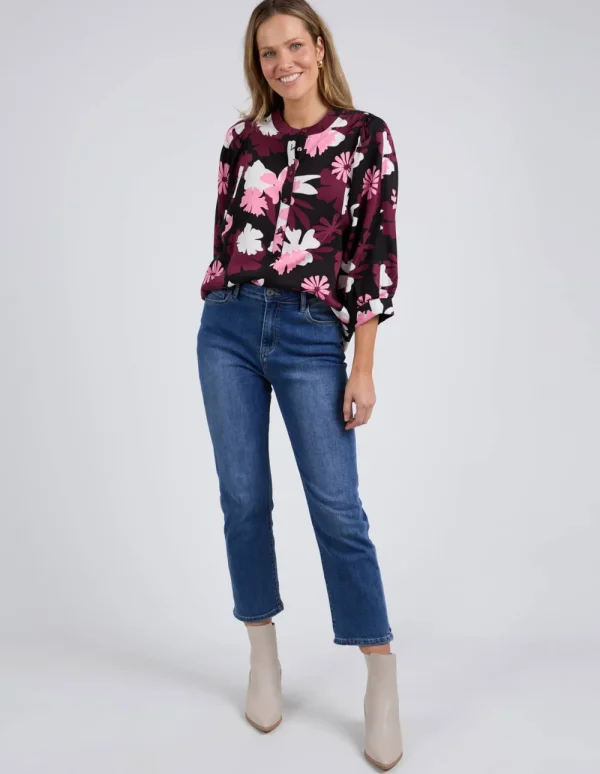 ELM Hadley Floral Top Hot