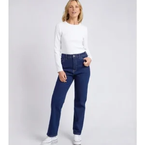 ELM Kate Straight Leg - Dark Blue Wash New