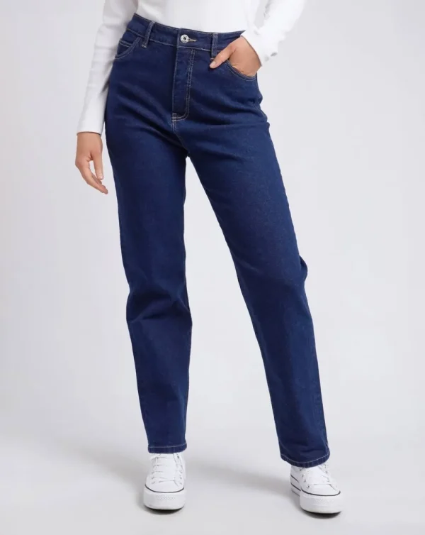 ELM Kate Straight Leg - Dark Blue Wash New