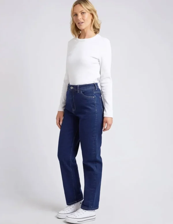 ELM Kate Straight Leg - Dark Blue Wash New