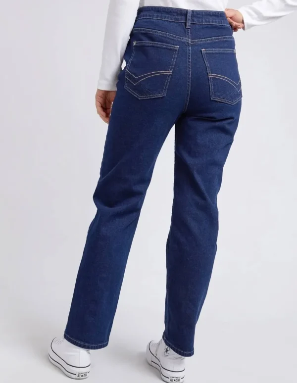 ELM Kate Straight Leg - Dark Blue Wash New
