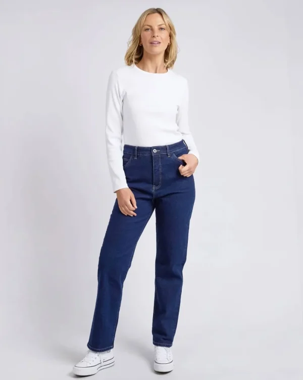 ELM Kate Straight Leg - Dark Blue Wash New
