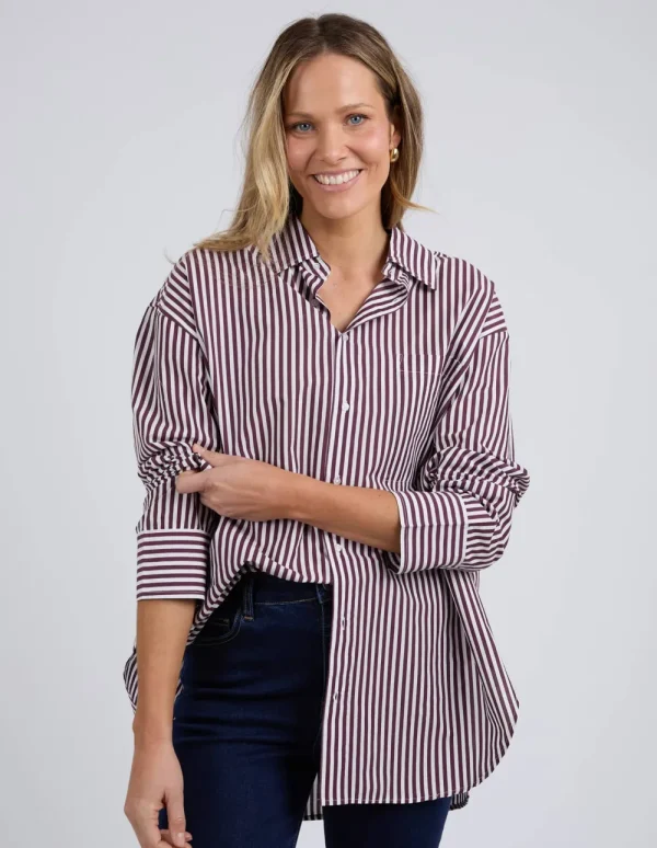 ELM Lila Stripe Top Clearance