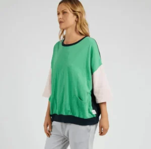 ELM MAIZE COLOUR BLOCK SWEAT Sale