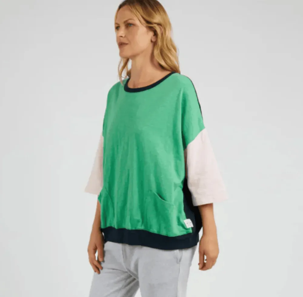 elm_maize_colour_block_sw_4.webp ELM MAIZE COLOUR BLOCK SWEAT Sale