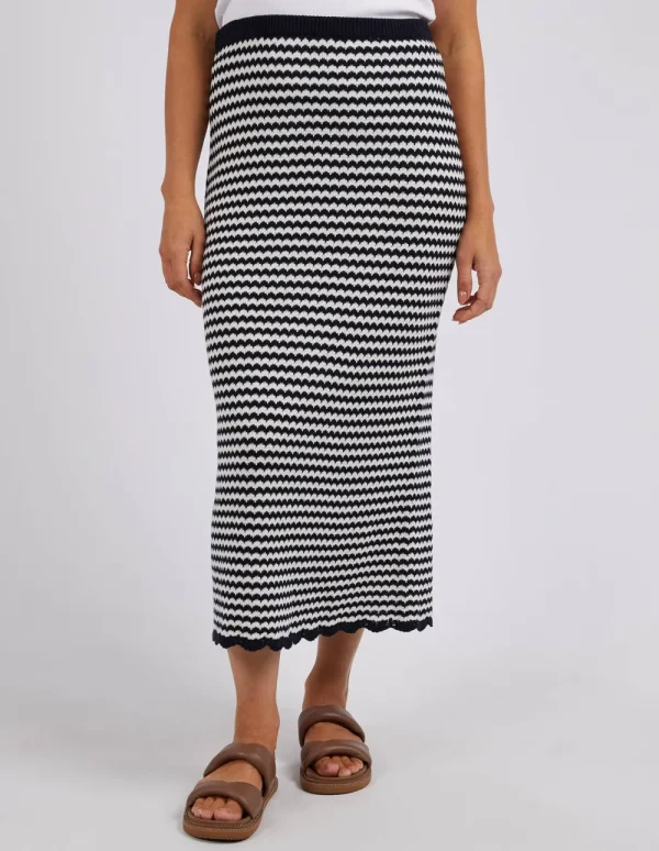 ELM Rosie Stripe Knit Skirt Fashion
