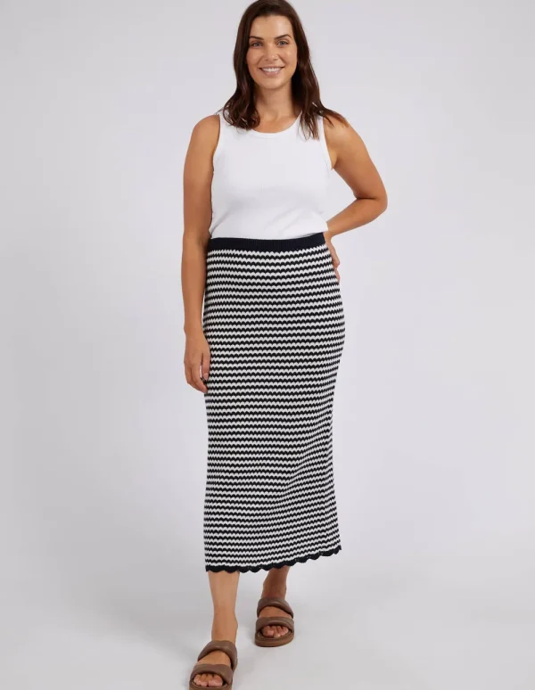 ELM Rosie Stripe Knit Skirt Fashion