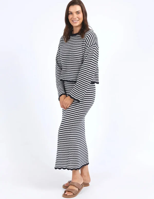 ELM Rosie Stripe Knit Top New