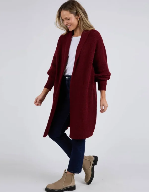 ELM Sylvie Longline Cardi Hot