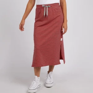ELM Travel Skirt- Watermelon Stripe Best
