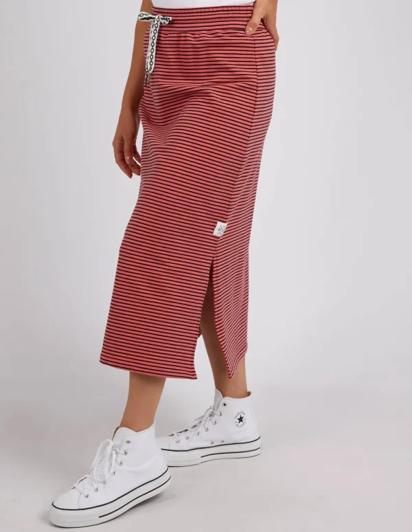 ELM Travel Skirt- Watermelon Stripe Best