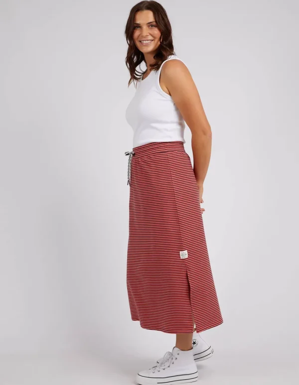 ELM Travel Skirt- Watermelon Stripe Best