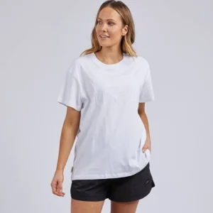 Foxwood Embroidery Tee - White Best