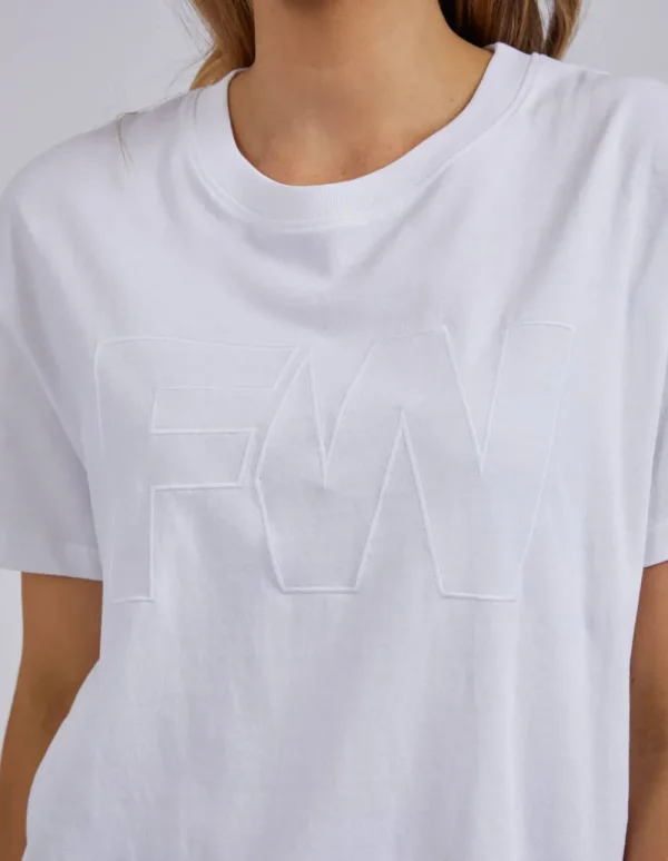 Foxwood Embroidery Tee - White Best