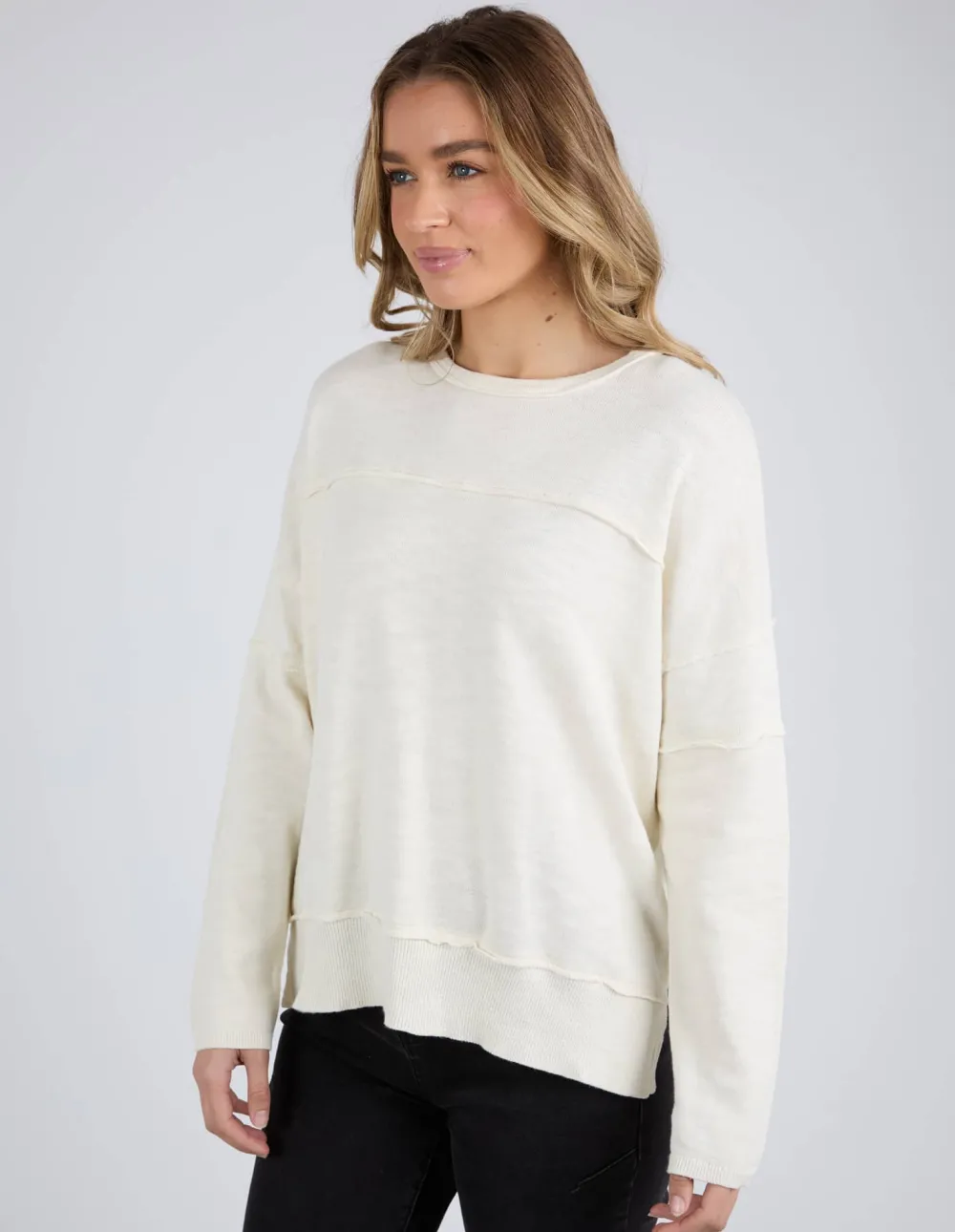 foxwood_jayne_throw_on_kn_4-1.webp Foxwood Jayne Throw On Knit - Vintage White Online
