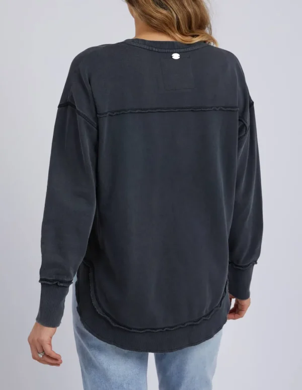 Foxwood Simplified Crew - Washed Black Sale