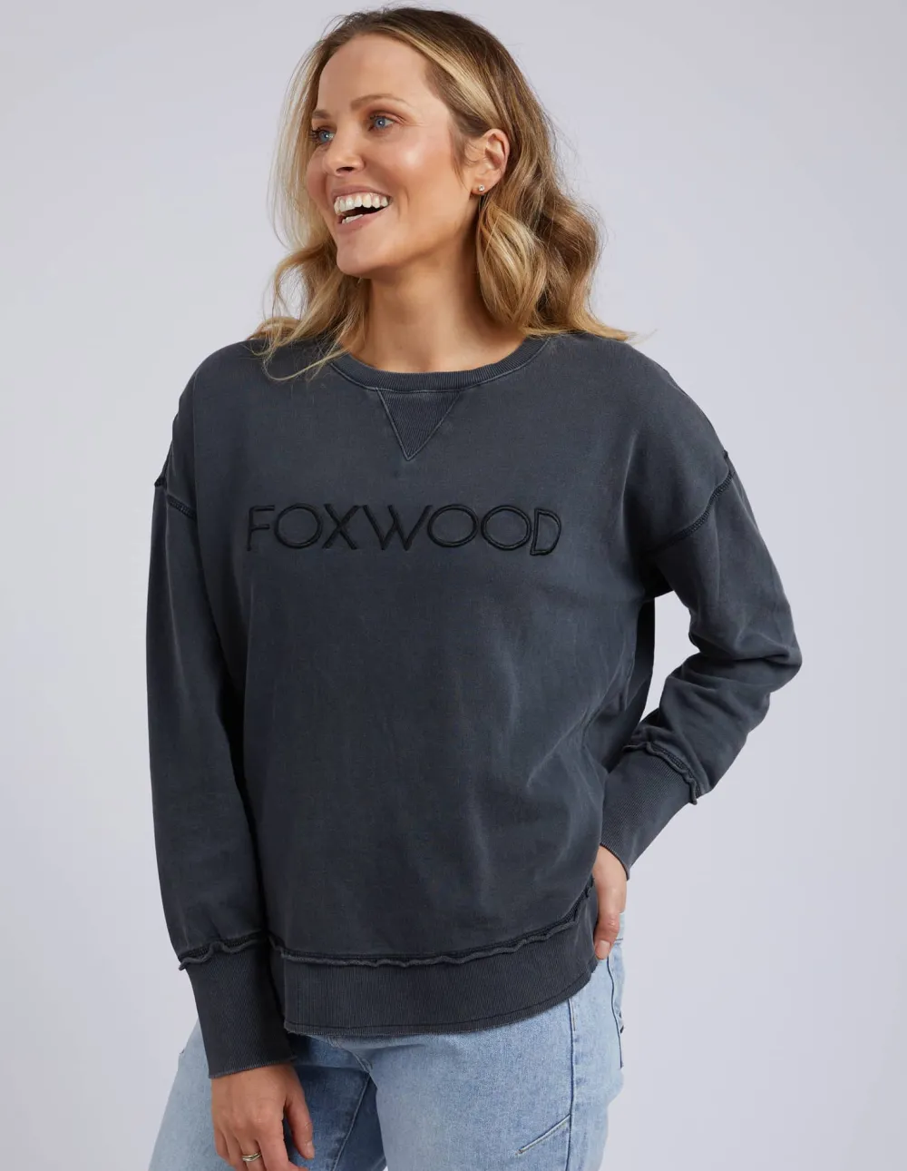 foxwood_simplified_crew___3-2.webp Foxwood Simplified Crew - Washed Black Sale