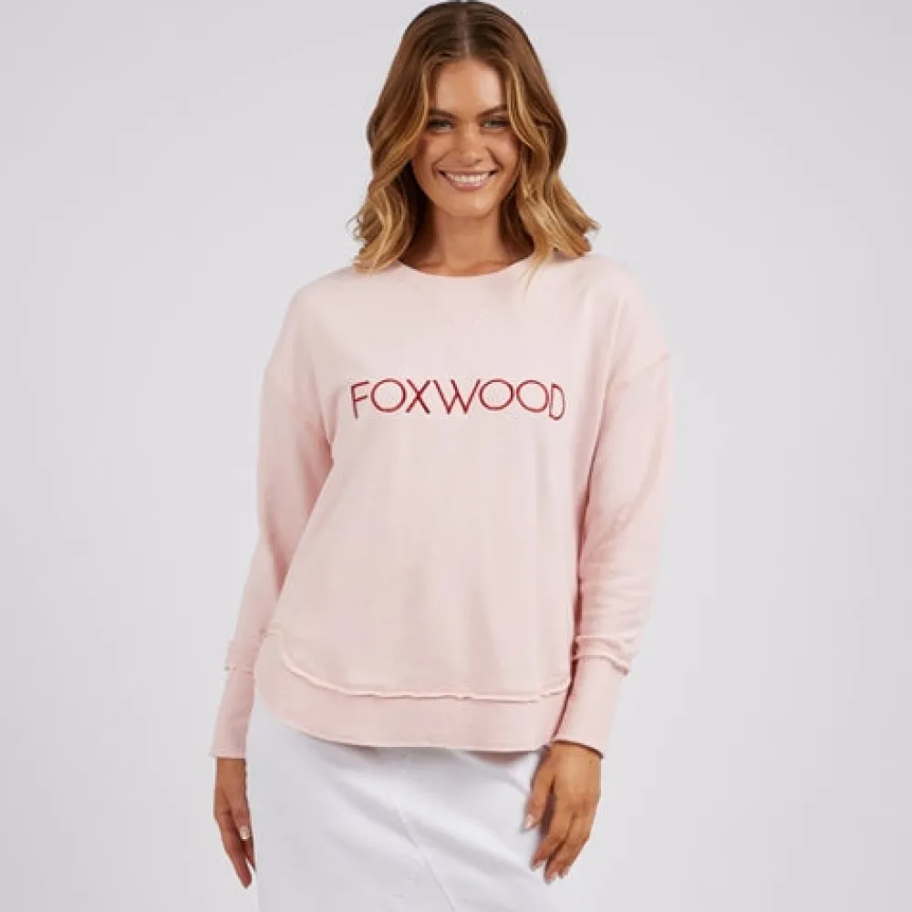 foxwood_simplified_metall_0.webp Foxwood Simplified Metallic Crew- Pink Fashion