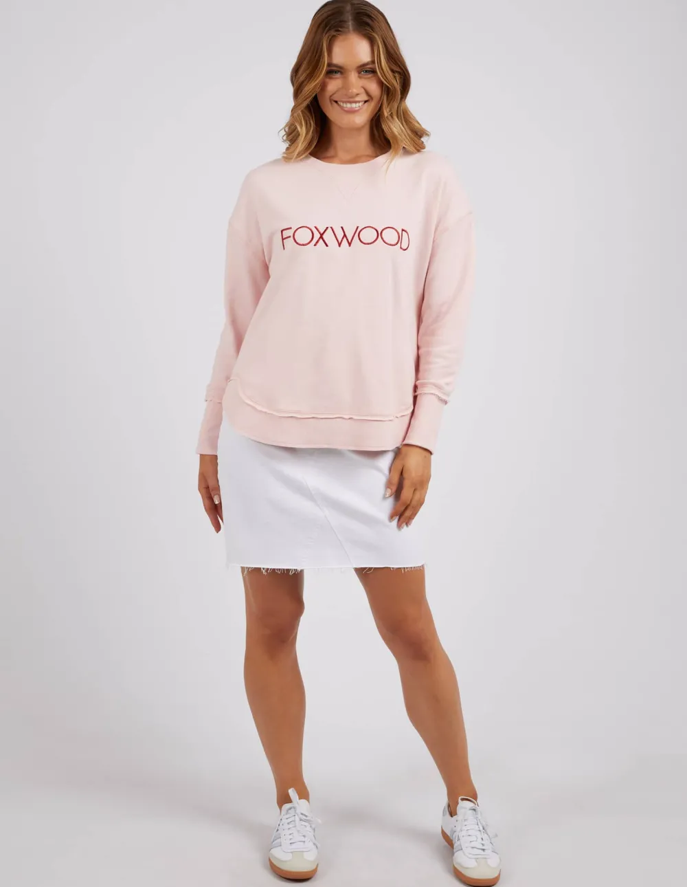 foxwood_simplified_metall_2.webp Foxwood Simplified Metallic Crew- Pink Fashion