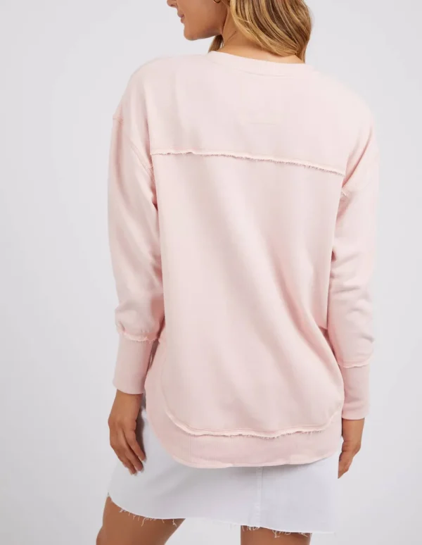 Foxwood Simplified Metallic Crew- Pink Fashion