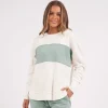 Foxwood Simplified Tonal Crew - Sage New