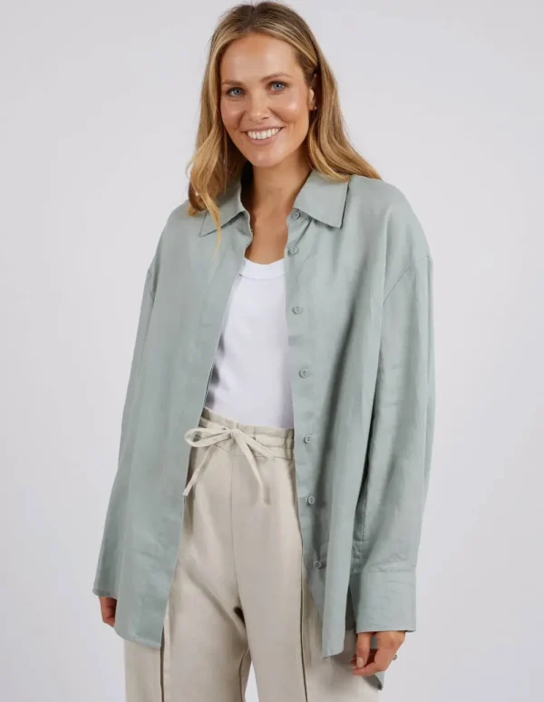 Foxwood Sorrento Shirt - Sage Outlet
